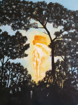Œuvre contemporaine nommée « Vers la Lumière », Réalisée par CATHY