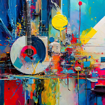 Œuvre contemporaine nommée « Sinfonía Abstracta », Réalisée par PEDRO LARA