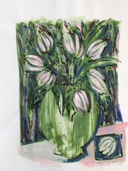 Œuvre contemporaine nommée « Joyeux bouquet », Réalisée par SOPHIE GARDIN