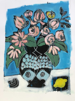 Œuvre contemporaine nommée « Vase poissons », Réalisée par SOPHIE GARDIN