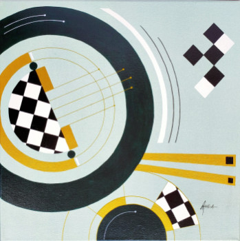 Œuvre contemporaine nommée « Harmonie dynamique », Réalisée par ARTTHéA