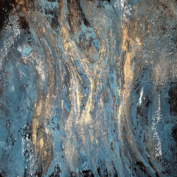 Œuvre contemporaine nommée « Composition n°12 », Réalisée par EMILIE CERLES