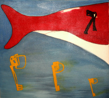 Œuvre contemporaine nommée « Whale in the Sky », Réalisée par FRANK GILSON