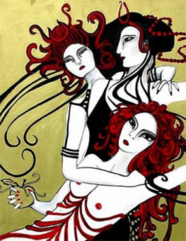 Œuvre contemporaine nommée « Venus, Junon, Minerve », Réalisée par AUDREY PIERROT