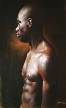 Œuvre contemporaine nommée « L'Africain », Réalisée par ABDERRAHMANE LATRACHE