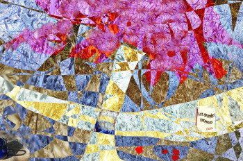Œuvre contemporaine nommée « les grandes vacances », Réalisée par DENISE ARSAC COUSTOULIN