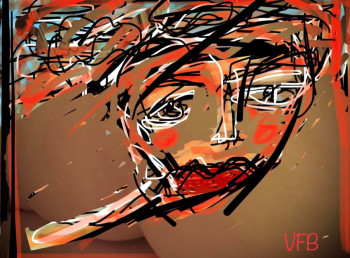 Œuvre contemporaine nommée « « Dans les yeux » (2 œuvres) », Réalisée par VFB VALéRIE FONTANIER BELZA
