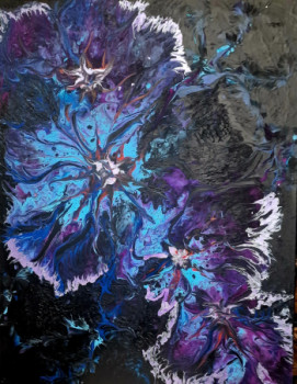 Œuvre contemporaine nommée « MA VIE EN BLEUE », Réalisée par TAYLORRE.BRITANY