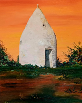 Œuvre contemporaine nommée « Sunset am Flonheimer Adelberg », Réalisée par RILKE-ENGEL