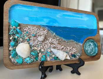 Œuvre contemporaine nommée « « Bout de mer » (Numéro 4) », Réalisée par DELPHINE ASENSIO