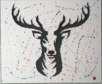 Œuvre contemporaine nommée « tete de cerf ( FOREST ) », Réalisée par CARTIER