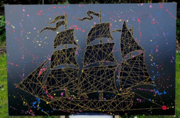 Œuvre contemporaine nommée « voilier ( Black Gold ) », Réalisée par CARTIER