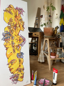 Œuvre contemporaine nommée « Vagua d’âme », Réalisée par LILOU