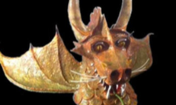 Œuvre contemporaine nommée « Gaston le dragon », Réalisée par STEVARTS