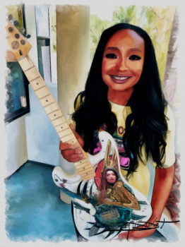 Œuvre contemporaine nommée « Malina Moye », Réalisée par DOMINIQUE DULOT DIGITAL