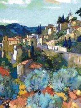 Œuvre contemporaine nommée « vue en été », Réalisée par BARONSKY