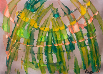 Œuvre contemporaine nommée « Lumineuse », Réalisée par PAOLA CONTE « PAO »