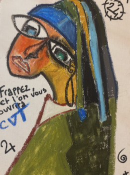 Œuvre contemporaine nommée « Aux portes de la vie », Réalisée par CARRIE JOSEPH VOUTEAU
