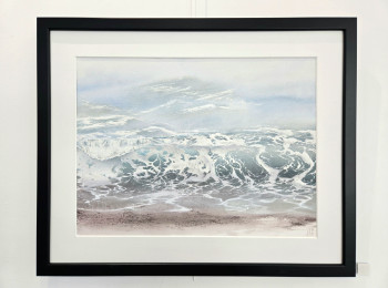 Œuvre contemporaine nommée « En attente », Réalisée par HANNA.MEUNIER.ART