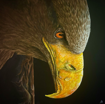 Œuvre contemporaine nommée « Aigle royal », Réalisée par ANGEL’ART