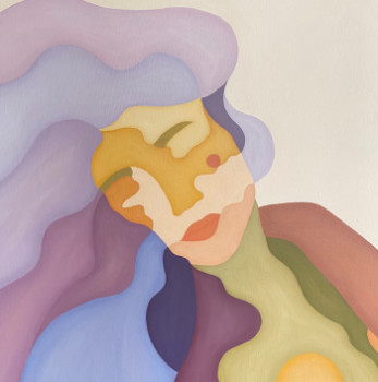 Œuvre contemporaine nommée « Portrait 4 - série paysage », Réalisée par LEA MONGIAT