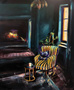 Œuvre contemporaine nommée « Collection Intérieur - la cheminée », Réalisée par CLICKART+