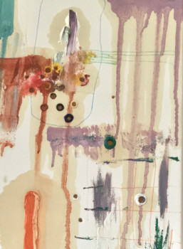 Œuvre contemporaine nommée « CANVAS WITH HOLES », Réalisée par CHRISTOPHE LE BIHAN
