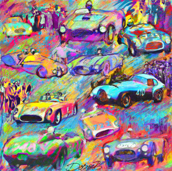 Œuvre contemporaine nommée « Millemiglia », Réalisée par DORON B