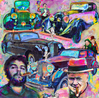 Œuvre contemporaine nommée « Rolls-Royce what else? », Réalisée par DORON B