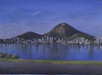 Œuvre contemporaine nommée « Lagoa Rodrigo de Freitas  RJ », Réalisée par LEOMARIANO