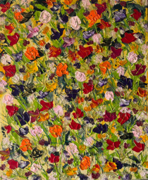 Œuvre contemporaine nommée « Le bouquet des 50 », Réalisée par FAB’M-