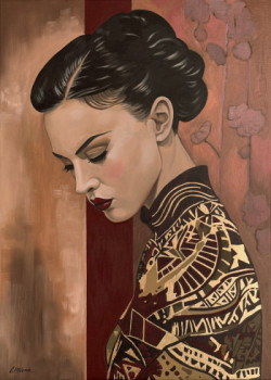 Œuvre contemporaine nommée « Mélancolie », Réalisée par ELISABETH MIONE
