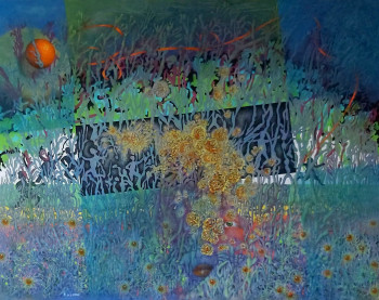Œuvre contemporaine nommée « The Black bar 10 », Réalisée par ROLAND DE LATTRE