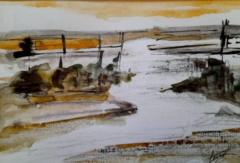 Œuvre contemporaine nommée « La Baie de SOMME », Réalisée par LOUIS LERAY