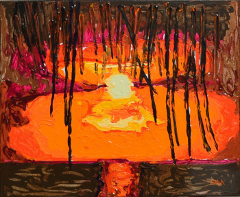 Œuvre contemporaine nommée « Lafouche au couchant », Réalisée par STEFH2K