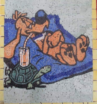 Œuvre contemporaine nommée « Bill et caroline », Réalisée par REMS