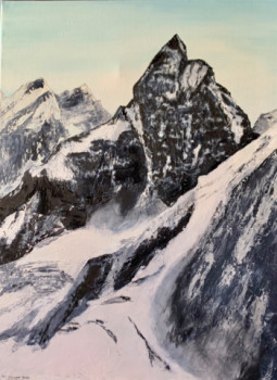 Œuvre contemporaine nommée « Le Cervin (Massif des Alpes) », Réalisée par MICHEL CROZE