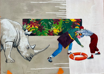 Œuvre contemporaine nommée « Jungle », Réalisée par FRéDéRIC GARNIER