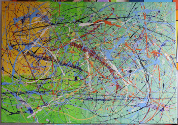 Œuvre contemporaine nommée « Aurore Boréale », Réalisée par GILLES FOUQUE