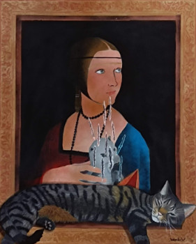 Œuvre contemporaine nommée « Cat attack », Réalisée par WOMBOW
