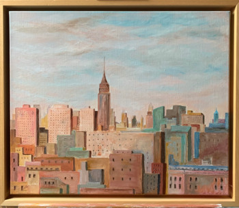 Œuvre contemporaine nommée « New York 1 », Réalisée par MICHEL CROZE
