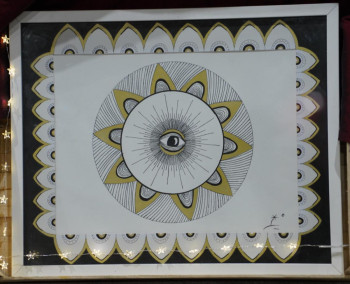 Œuvre contemporaine nommée « L'oeil doré », Réalisée par L'îLOT