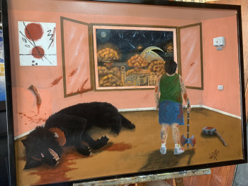 Œuvre contemporaine nommée « 5 de Noviembre », Réalisée par J.MCFLY