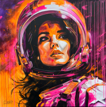 Œuvre contemporaine nommée « supernova », Réalisée par SABRINA SECK