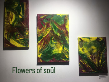 Œuvre contemporaine nommée « Flowers of soul », Réalisée par MAGA DE MAGAYA