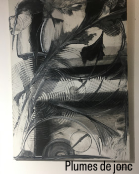 Œuvre contemporaine nommée « Plumes de jonc », Réalisée par MAGA DE MAGAYA