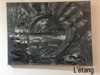 Œuvre contemporaine nommée « L’étang », Réalisée par MAGA DE MAGAYA