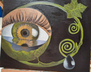 Œuvre contemporaine nommée « Oeil nature », Réalisée par TIS
