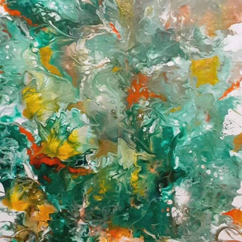 Œuvre contemporaine nommée « Intensité », Réalisée par JENNY.SO ART