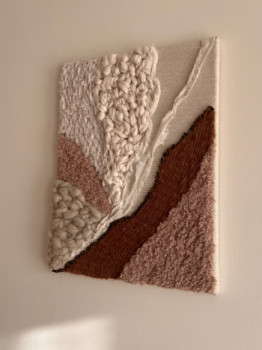 Œuvre contemporaine nommée « natural waves », Réalisée par SANDRA P.GARCIA